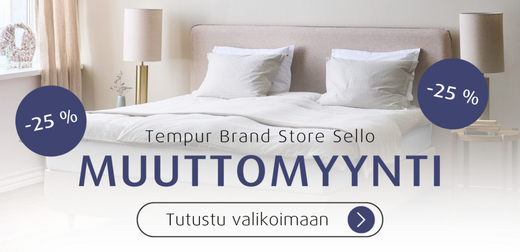 Tempur Brand Store Sellon muuttomyynti