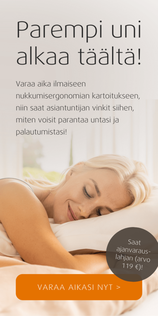 Ajanvaraus Tempur Brand Storeen nukkumisergonomian kartoitukseen