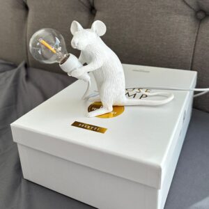 KUOPIO OUTLET Seletti Mouse Lamp Mac Pöytävalaisin, Valkoinen